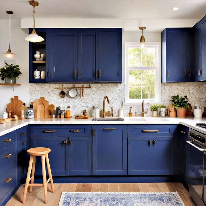 cobalt blue cabinets