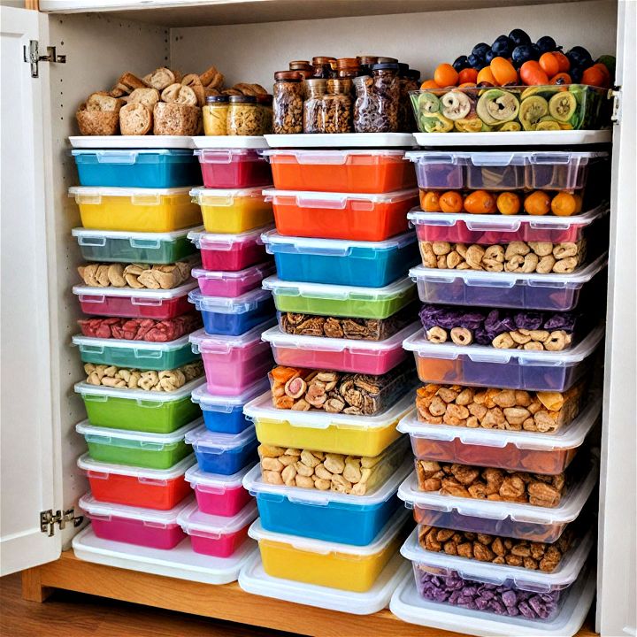 color coded system for your tupperware