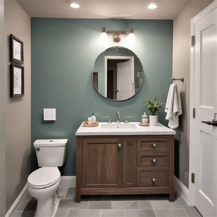 color scheme for basement bathroom