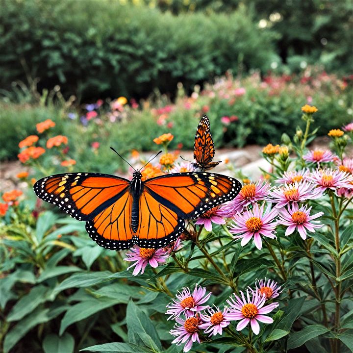 colorful butterfly patio garden