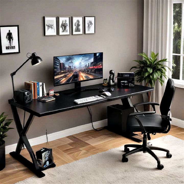 comfort and accessibility gaming desk