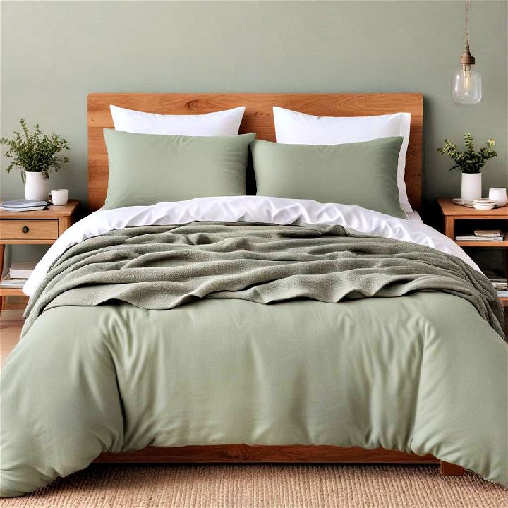 comfort and sophistication sage green bedding