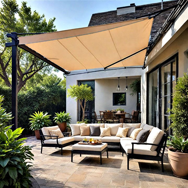 comfortable adjustable canopy for flexible shade solutions
