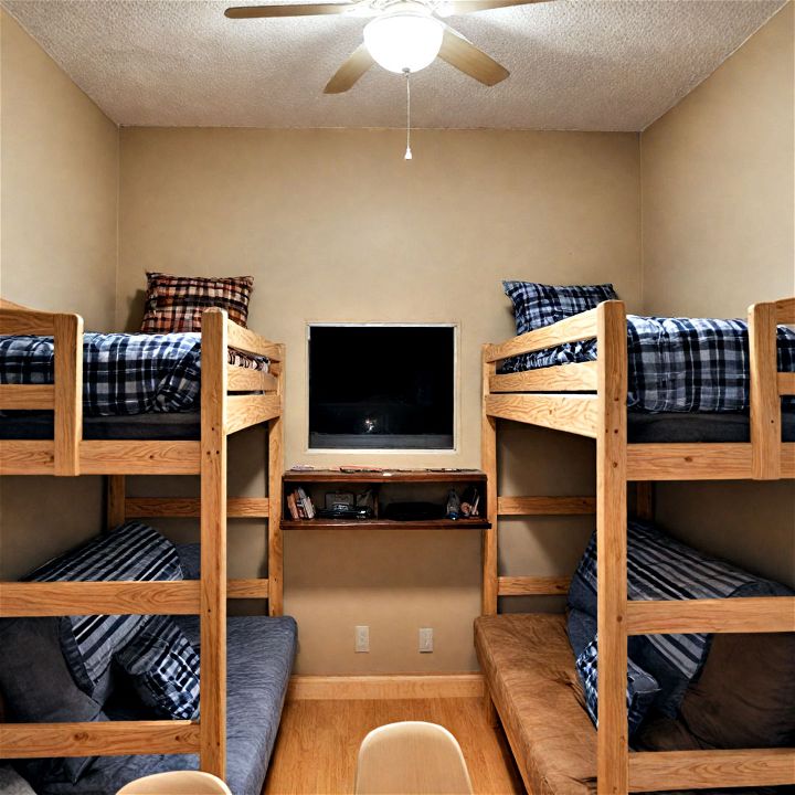 comfortable and cozy futon bunk beds