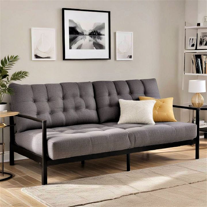 comfortable futon daybed for small space
