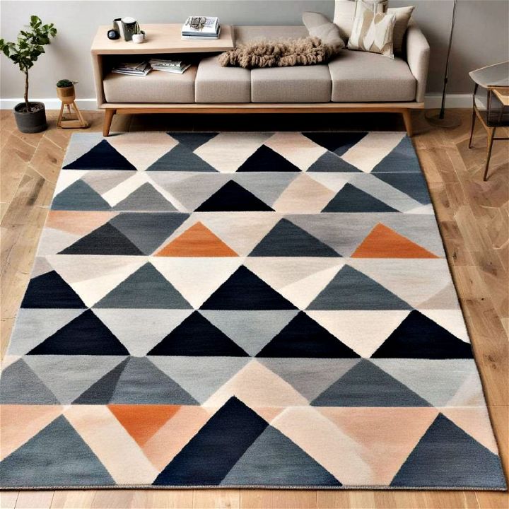 comfortable geometric pattern rug