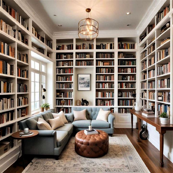 comfortable home library