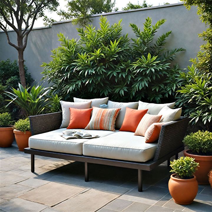 comfortable outdoor daybed