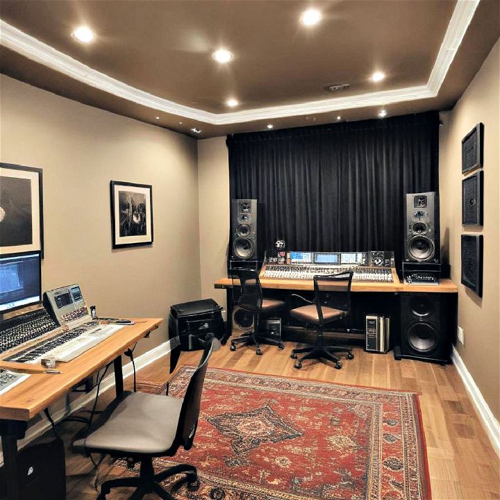 comfortable recording studio