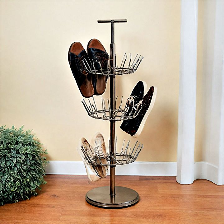 compact and efficient entryway shoe tree
