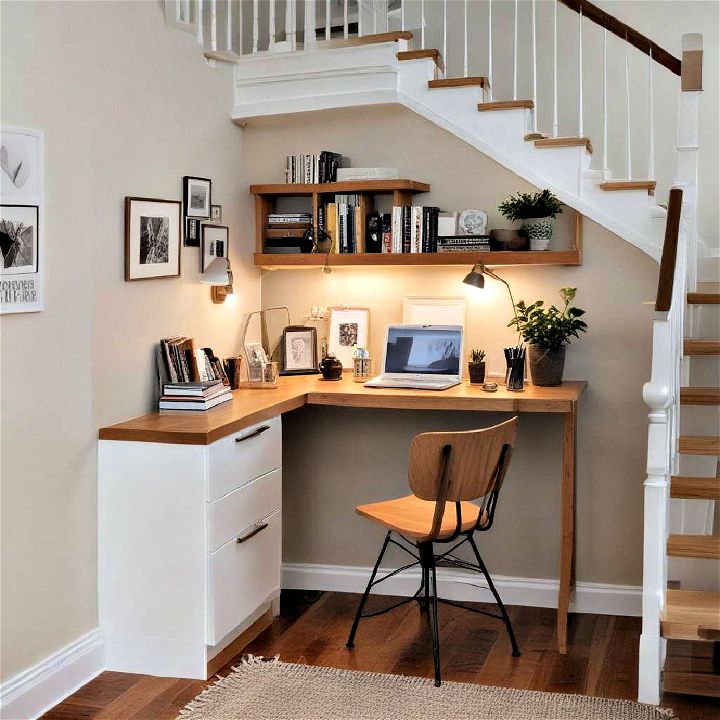 compact yet effective home office nook
