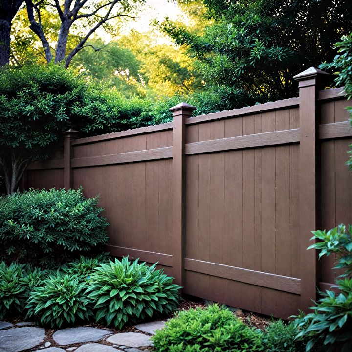 composite fencing to provide a beautiful barrier for your front yard