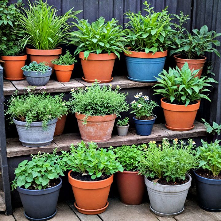 container gardening for limited backyard space or budgets