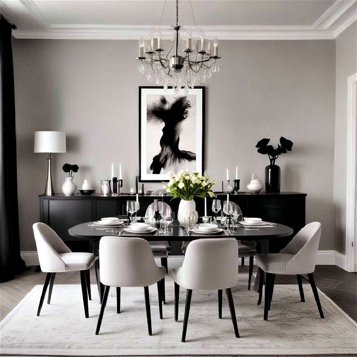 contemporary and sophisticated monochrome elegance