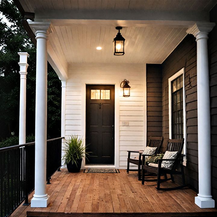 contemporary lighting porch for enhancing your home’s entrance