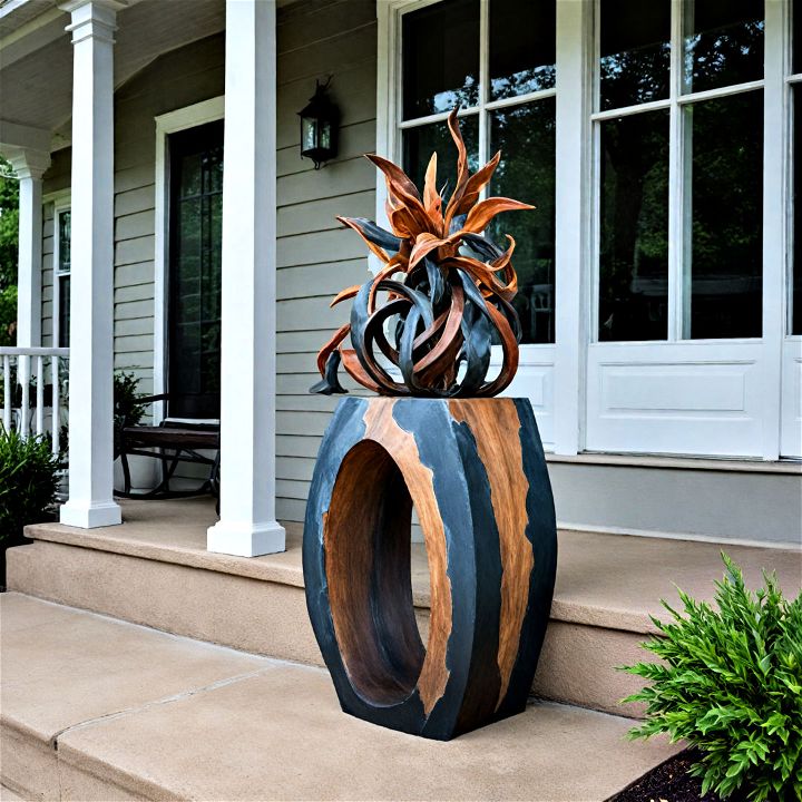 contemporary sculpture pieces for the front porch