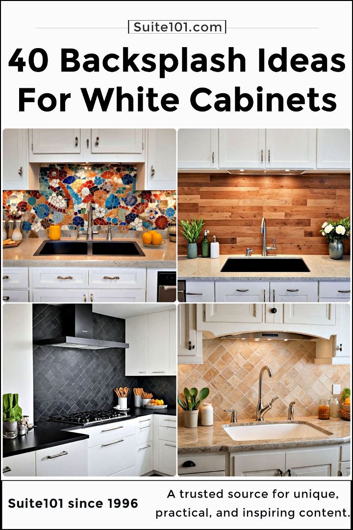 cool backsplash ideas for white cabinets