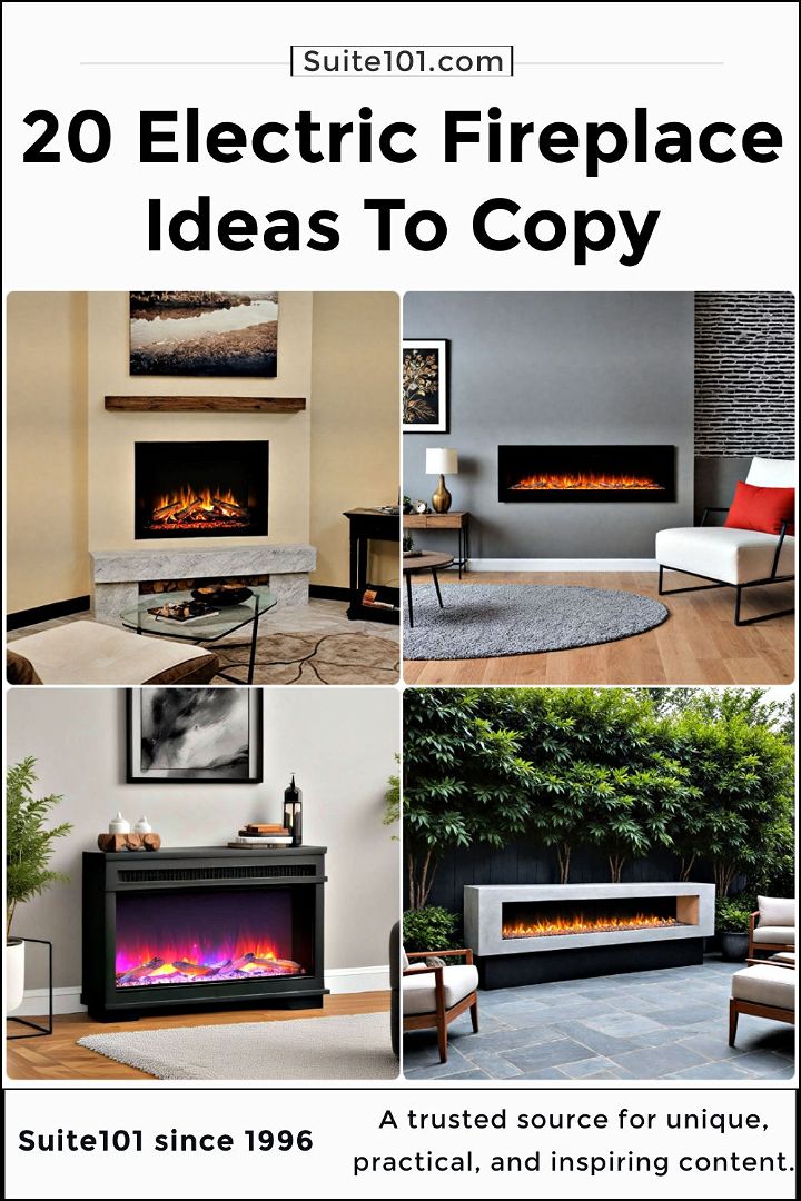 cool electric fireplace ideas