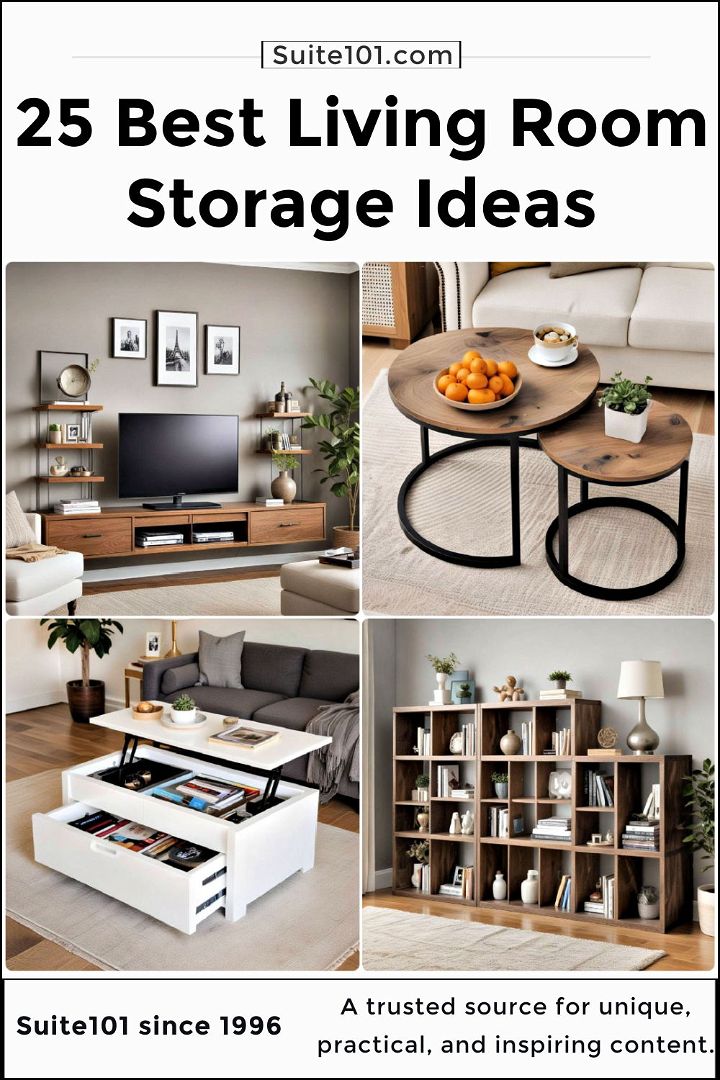 cool living room storage ideas