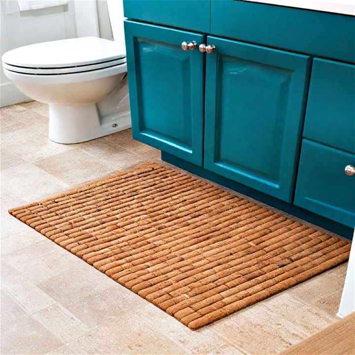 cork mats bathroom
