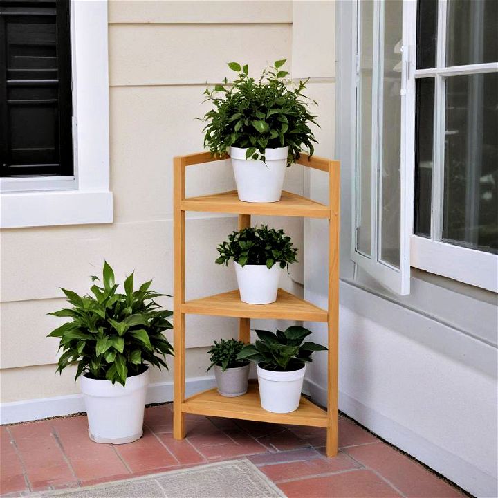 corner plant stand