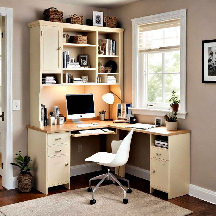 corner workstations small home office