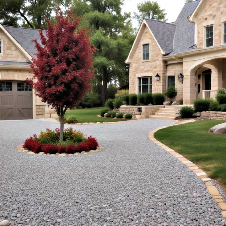 cost effective crushed stone driveway