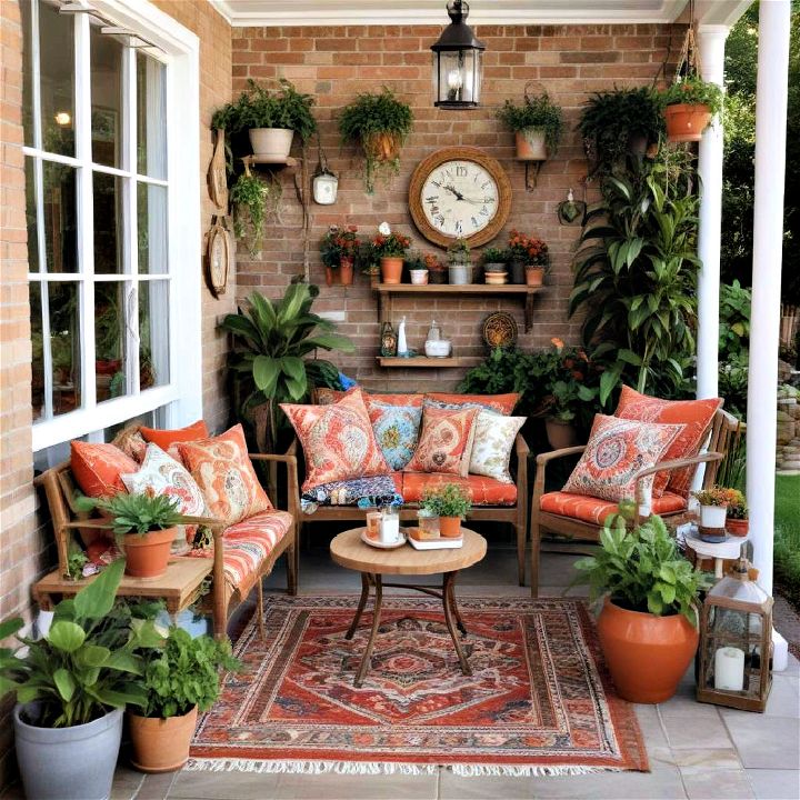 cozy bohemian rhapsody corner porch