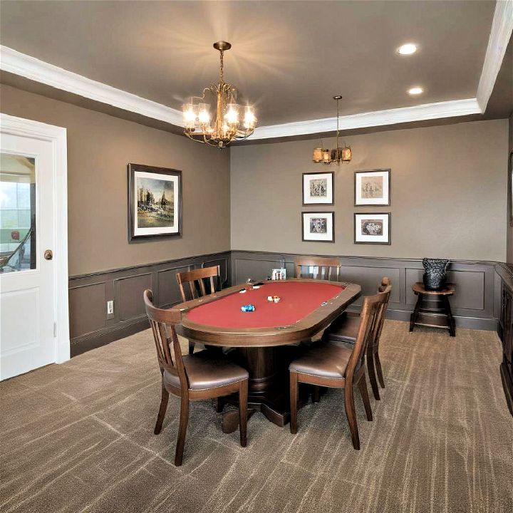 cozy card room for friends and family