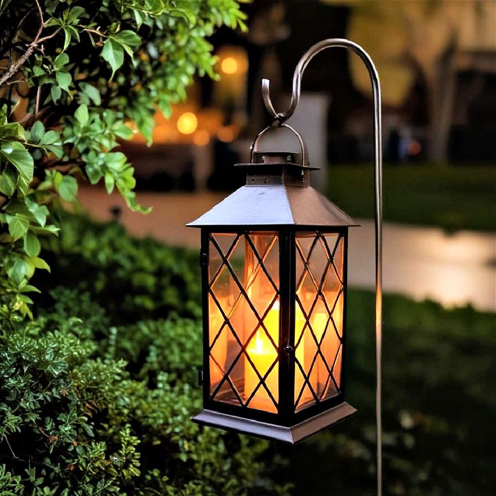 cozy electric candle lanterns