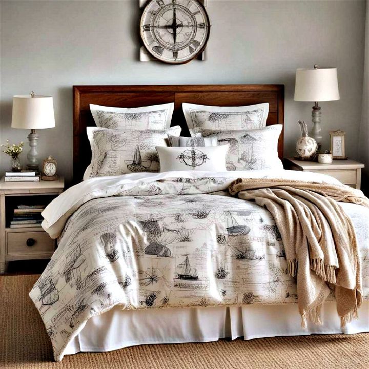 cozy nautical inspired bedding