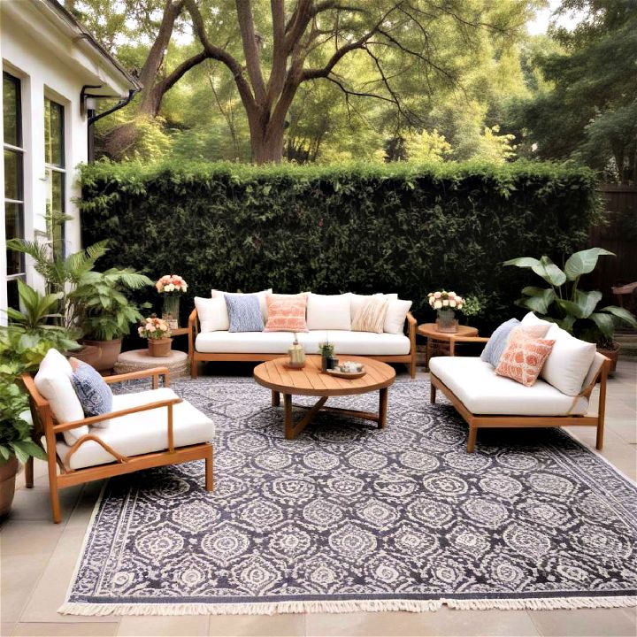 cozy outdoor rug