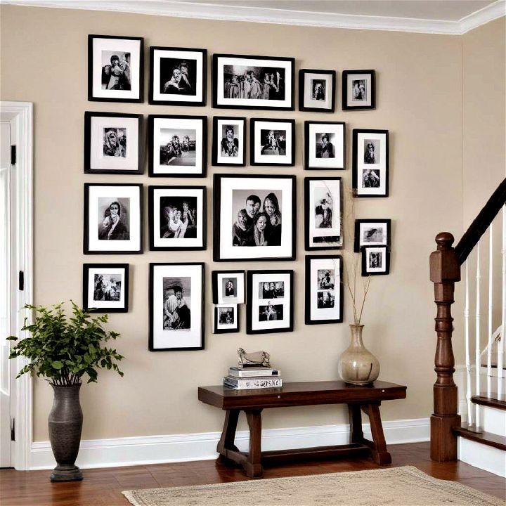 create a gallery wall for a dynamic look