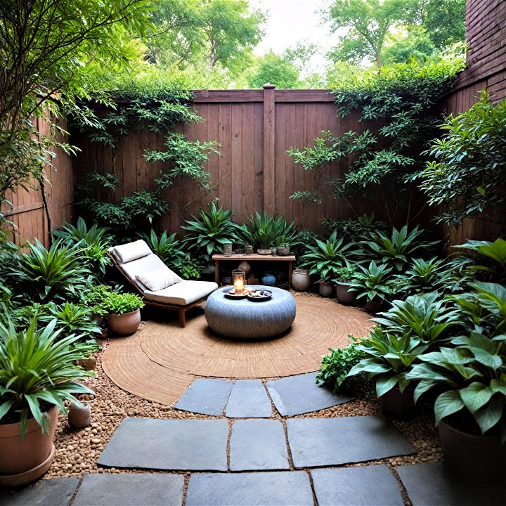 create a meditation space in your backyard for relaxation and mindfulness