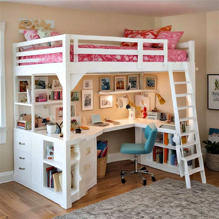 creative studio loft bed