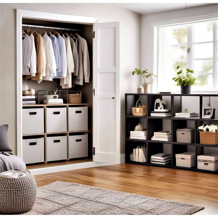 cube storage organizers for customizable and tidy closet