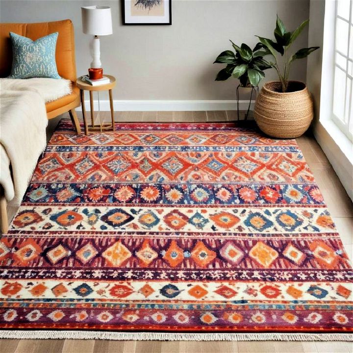 culture inspired ikat rug
