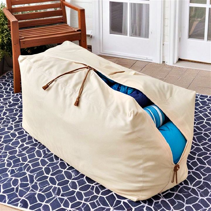 cushion storage bags for bulky outdoor cushions