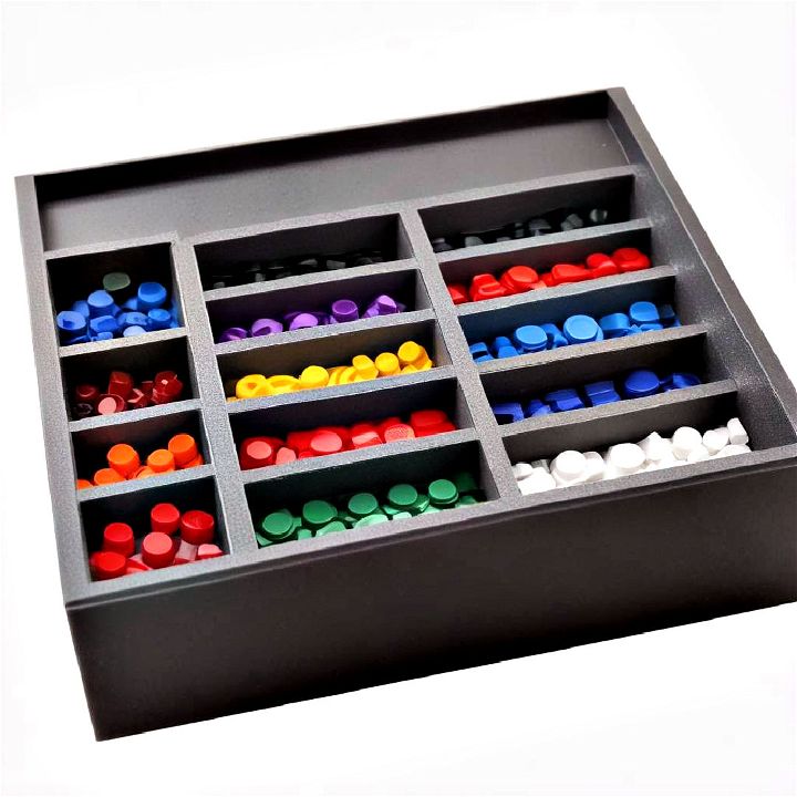 custom cut foam inserts to store special lego pieces