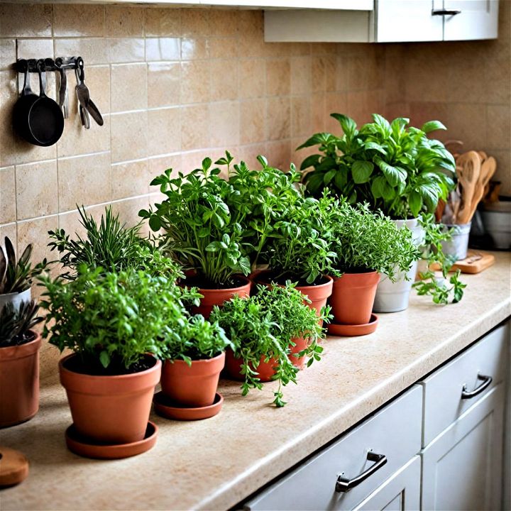 customizable kitchen counter herb garden