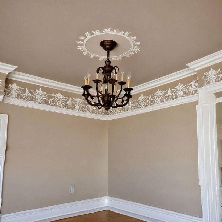 customizable stenciled crown molding