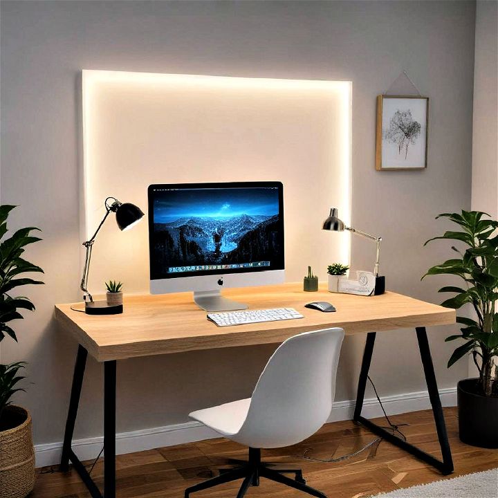 customize soft led desk backlighting