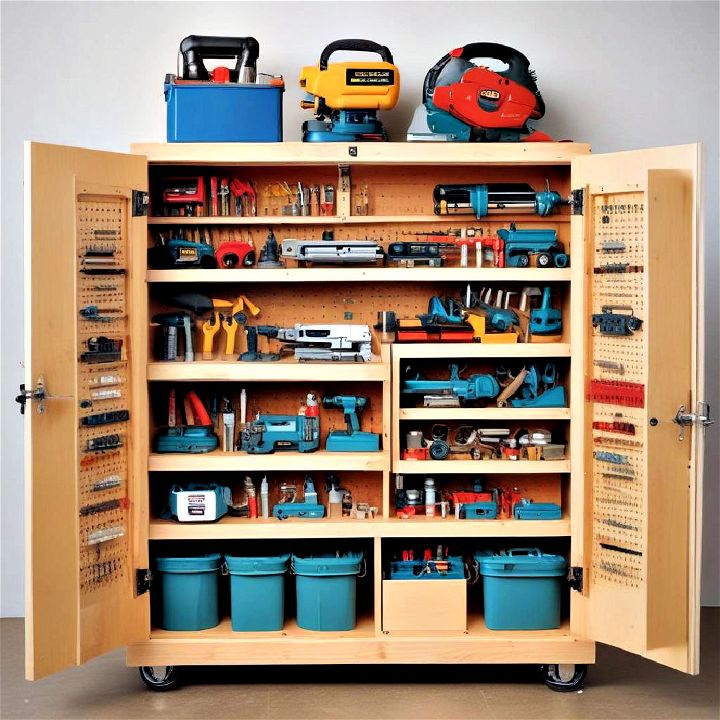 customized tool cabinet for power tools