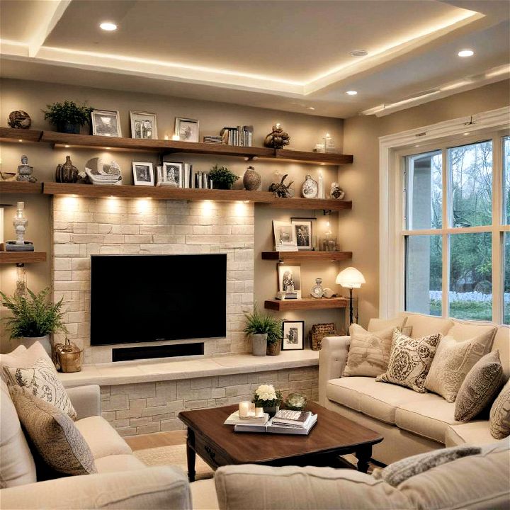 decorative accent lighting for family room
