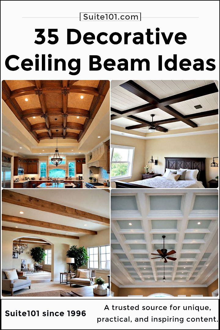 decorative ceiling beam ideas to copy