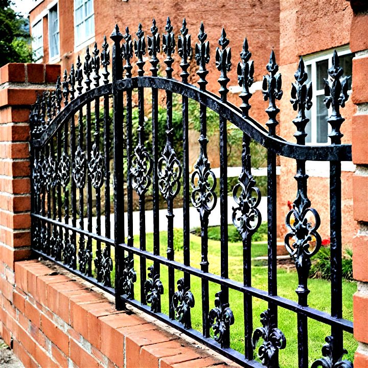 decorative iron garden wall