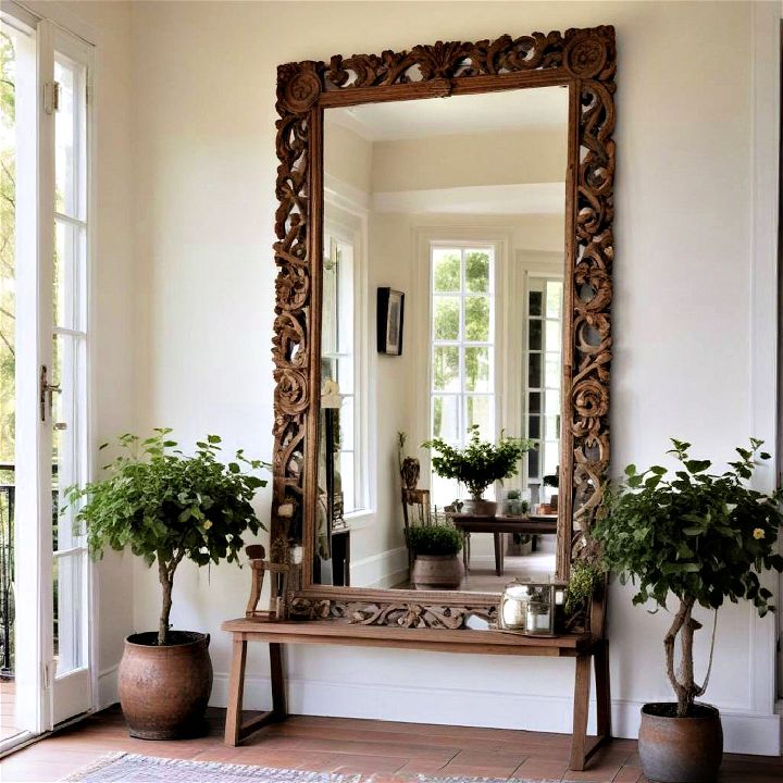 decorative mirror for small porch