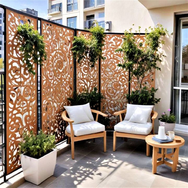 decorative panels for balcony privacy