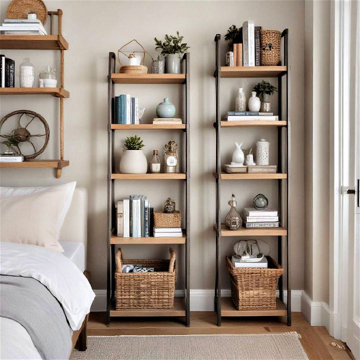 decorative vertical storage solutions for storing guest