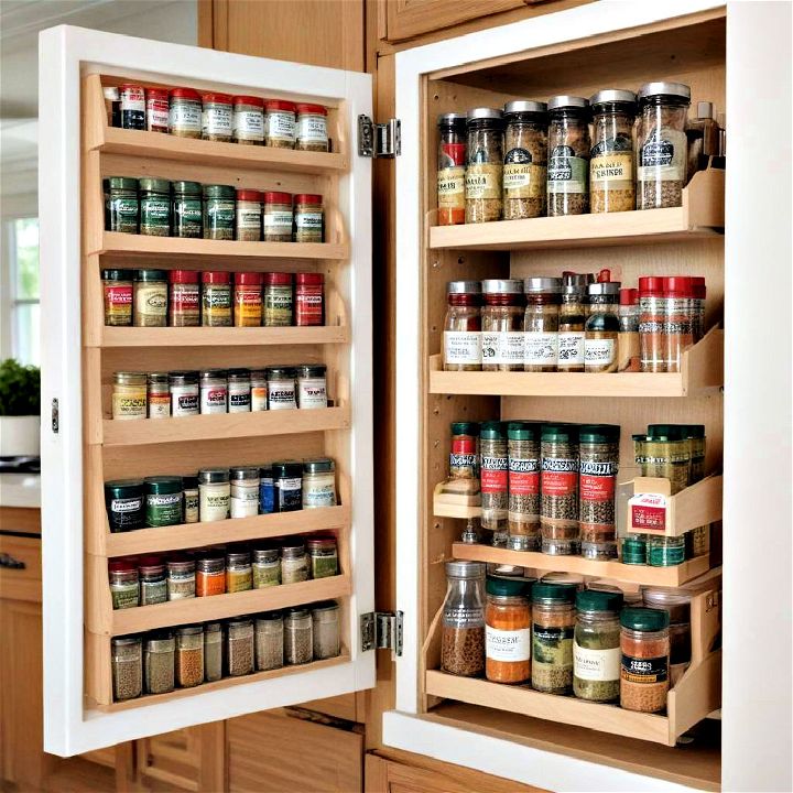 deploy spice rack organizers to beautifully catalog your spice collection
